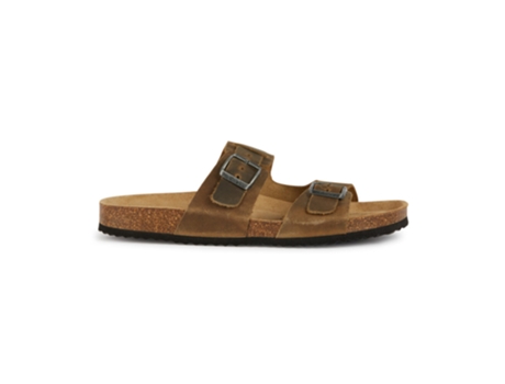 Sandalias Dupla de Hombre GEOX Piel Marrón (44)