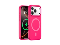 (rojo, Iphone 17) Funda Magnética Resistente Para Iphone, De Silicona Líquida De Color Sólido Y Diseño Sencillo.