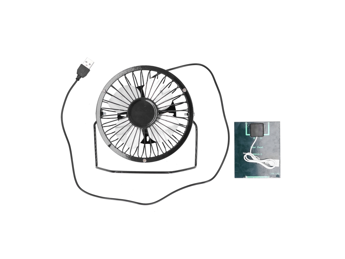 Ventilador Solar Portátil Con Panel Solar Y Usb Para Ventilación Y Enfriamiento Al Aire Libre