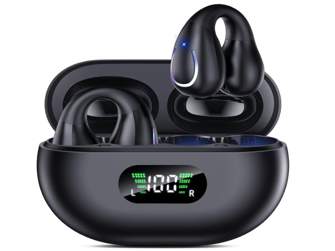 Auriculares de conducción Bear Cascos inalámbricos Bluetooth y auriculares deportivos abiertos Combinación de tecnología de conducción ósea y diseño YEMAESRE