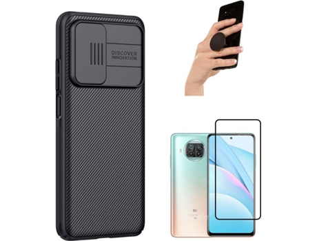 Carcasa, Protector y Popsocket Xiaomi Mi 10T Pro Nillkin Camshield Negro