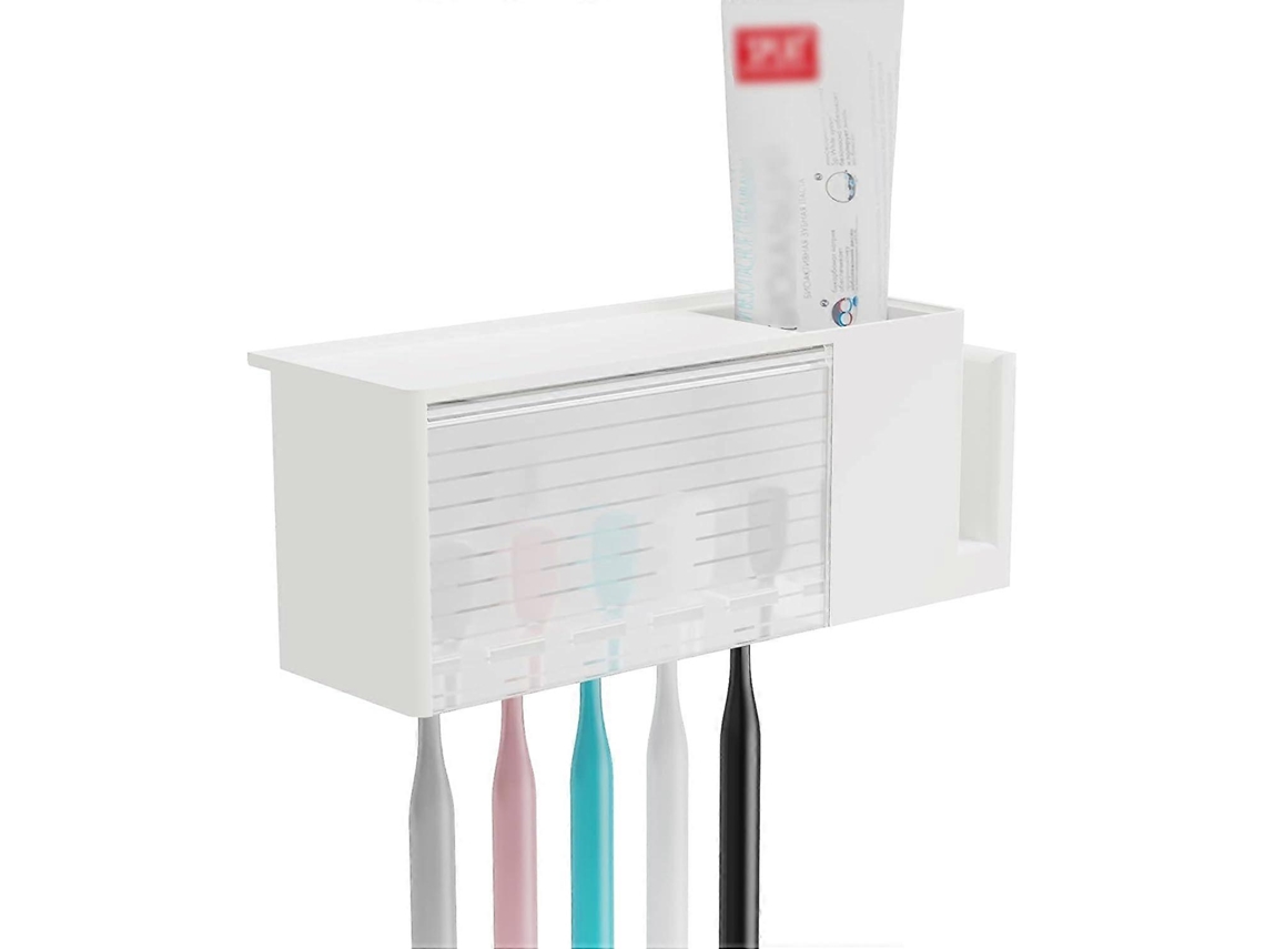 Soporte Autoadhesivo Para Cepillo De Dientes, Soporte Para Pasta De Dientes De Pared, Caja Organizadora Para Baño Rosewell