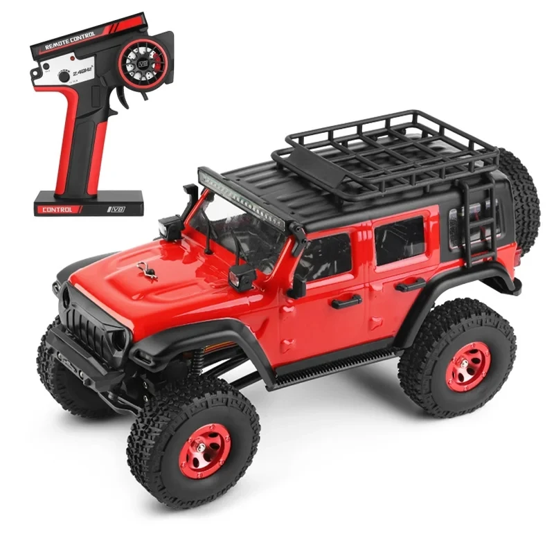 (rojo) Coche Rc 1:24 2.4g Con Luces Led