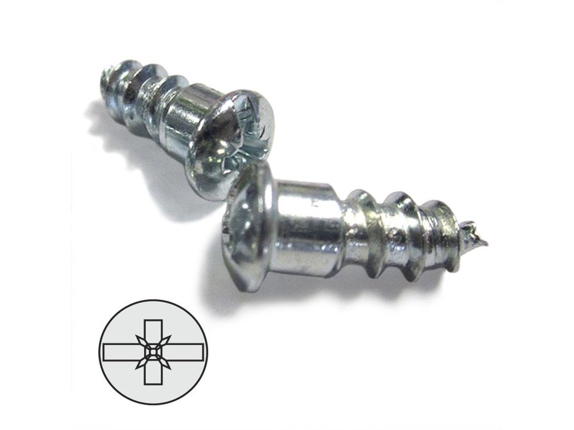 Tornillo Cazoleta D6,2-12 Cab.9 Zincado Con Punta Largo Total 18,5Mm UCAFIX