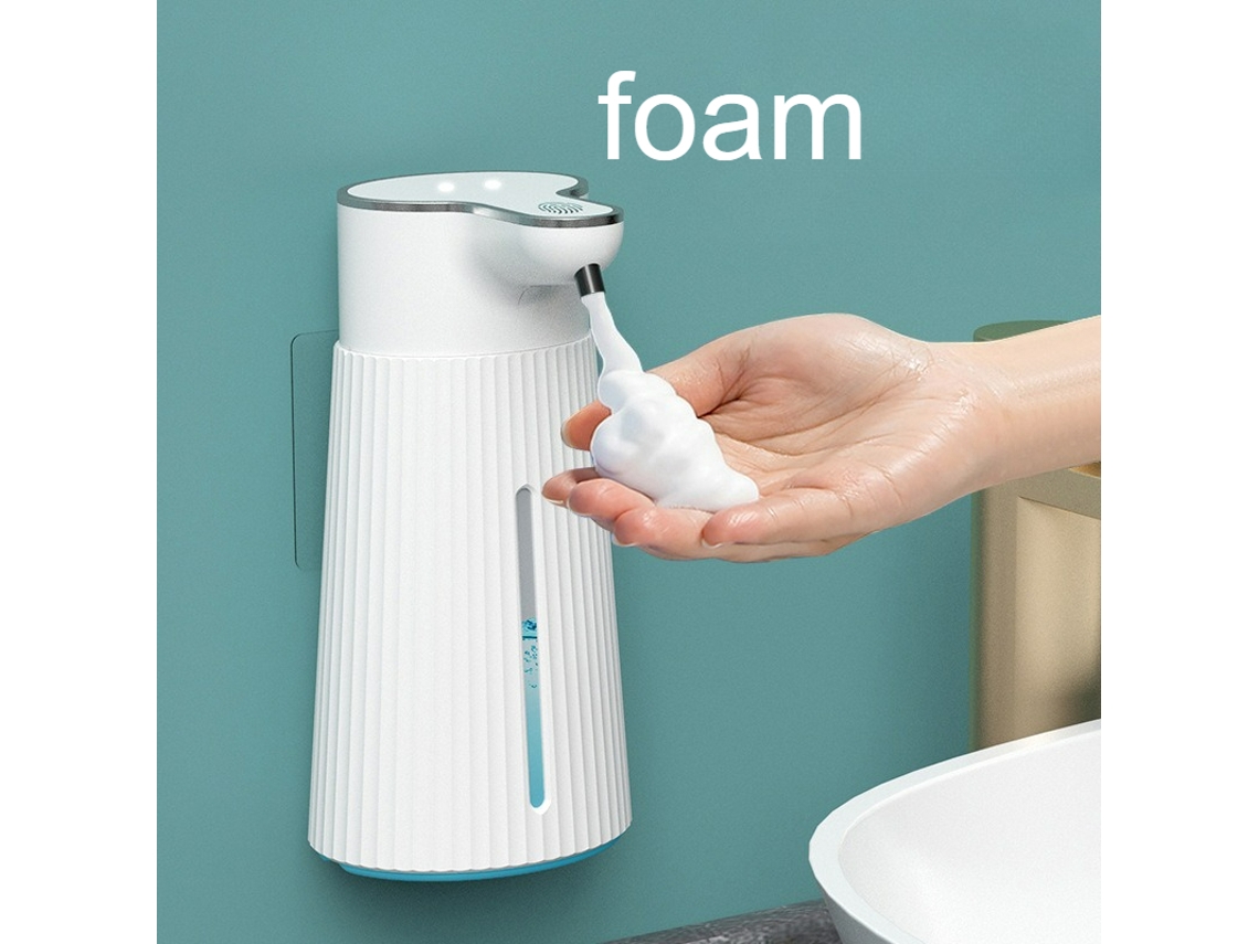 Dispensador De Jabón Automático (espumante) De 400 Ml, Recargable Por Usb, Con Sensor Infrarrojo Inteligente.