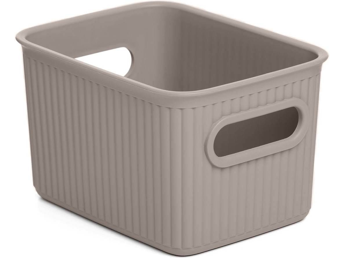 Cesta TATAY Baobab 1.5L Taupe (Marrón - Plástico PP05 - 16.7 x 12.8 x 10 cm)