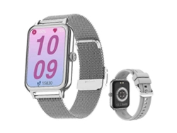 Reloj inteligente con pantalla AMOLED de 1,74 pulgadas, Bluetooth, llamadas, monitor de actividad física y correa de acero/silicona. Ly Ebike
