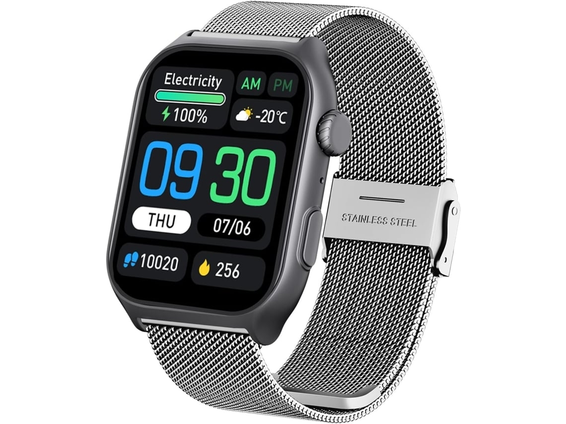 Reloj inteligente para mujer 2.0 IP68, resistente al agua, con Bluetooth, monitor de ritmo cardíaco, sueño, presión arterial y pasos, compatible con Android e iOS.