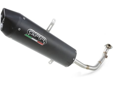 Tubo de Escape GPR EXHAUST SYSTEMS Sistema Completo Furore Vespa Gran Turismo 200 03-07 Db Killer No Homologado Negro