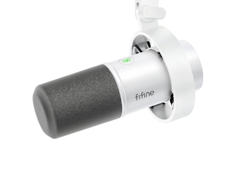 Micrófono Dinámico Usb Blanco Para Pc Podcast Gaming Xlr Studio FIFINE K688