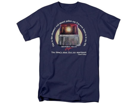 Camiseta ROCKINSTONE de policía de Beverly Hills con el coche de policía más limpio y agradable (XXXL)