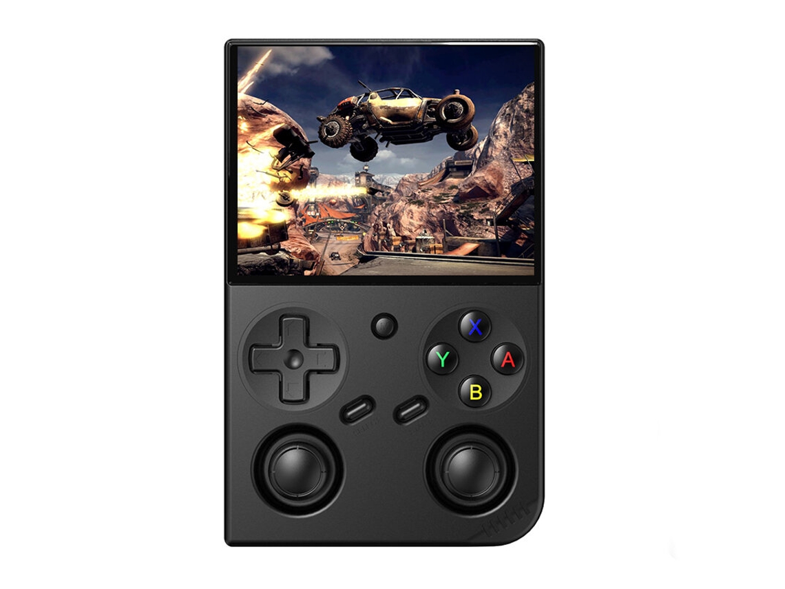 Consola de juegos portátil Anbernic RG35XX Pro negra de 64 g con sistema Linux, más de 4000 juegos integrados y pantalla IPS de 3,5 pulgadas.