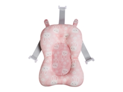 Omni-cojín De Baño Para Bebé Flotante Antideslizante Ajustable Respirable Red Almohada De Baño Infantil Rosa