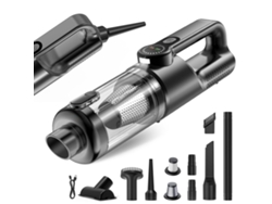 Aspirador 4em1 Preto,motor Sem Escova,19000pa,led+bocais,uso Veículo/lar/pet.