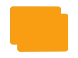 Tapete De Silicona Impermeable Y Antiadherente Para Hornear Y Servir, Color Naranja, 2 Unidades (40x30 Cm)