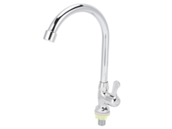 Grifo Giratorio G1/2 Para Cocina, Jardín, Fregadero Exterior, Lavadero, Acero Inoxidable, Rotación De 360°.