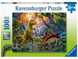 Puzzle RAVENSBURGUER Valle De Dinosaurios (Edad Mínima: 6 Anos - 100 Piezas)