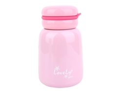RNEMITERY Vaso Térmico de Acero Inoxidable 240ml Colorido con Asa de Silicona - Rosa