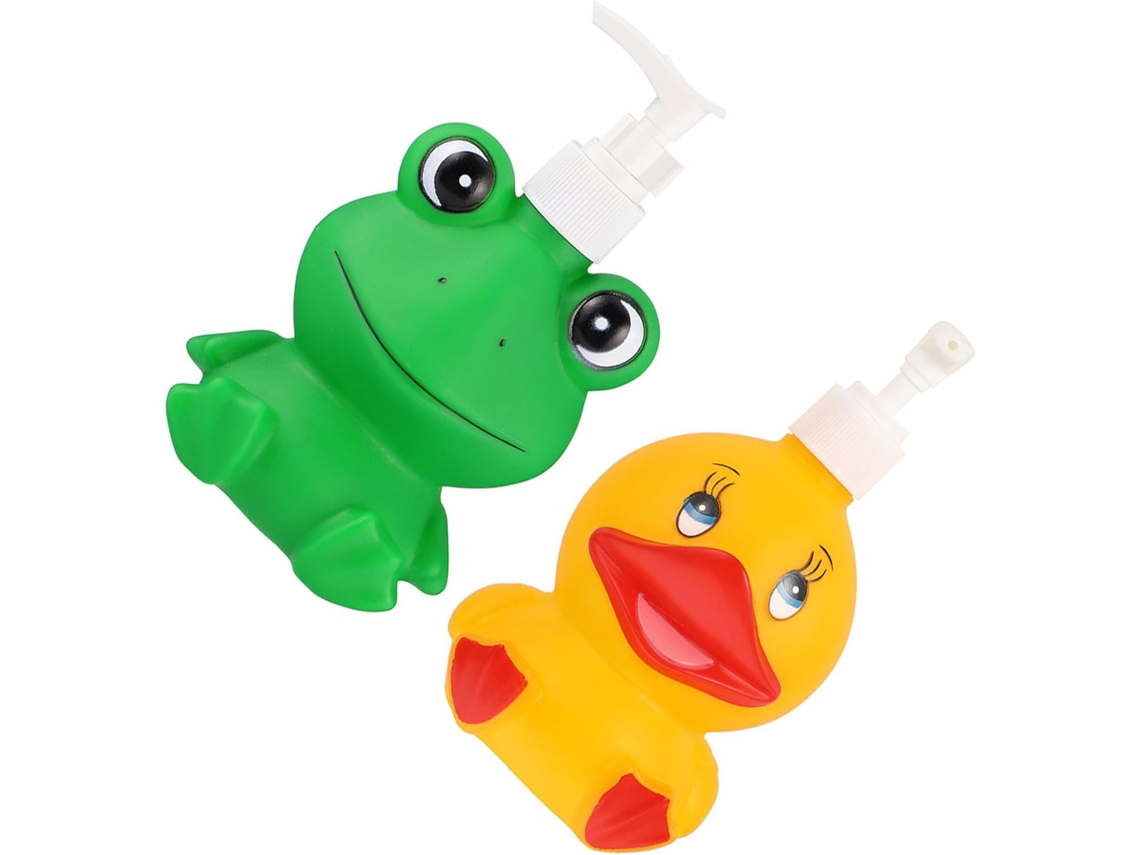 Juego De 2 Dispensadores De Loción Con Diseño De Dibujos Animados, 300 Ml,