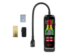 Detector De Gas Inflammable De Alta Precisión Con Pantalla Lcd, Linterna Y Medición De Temperatura Y Humedad