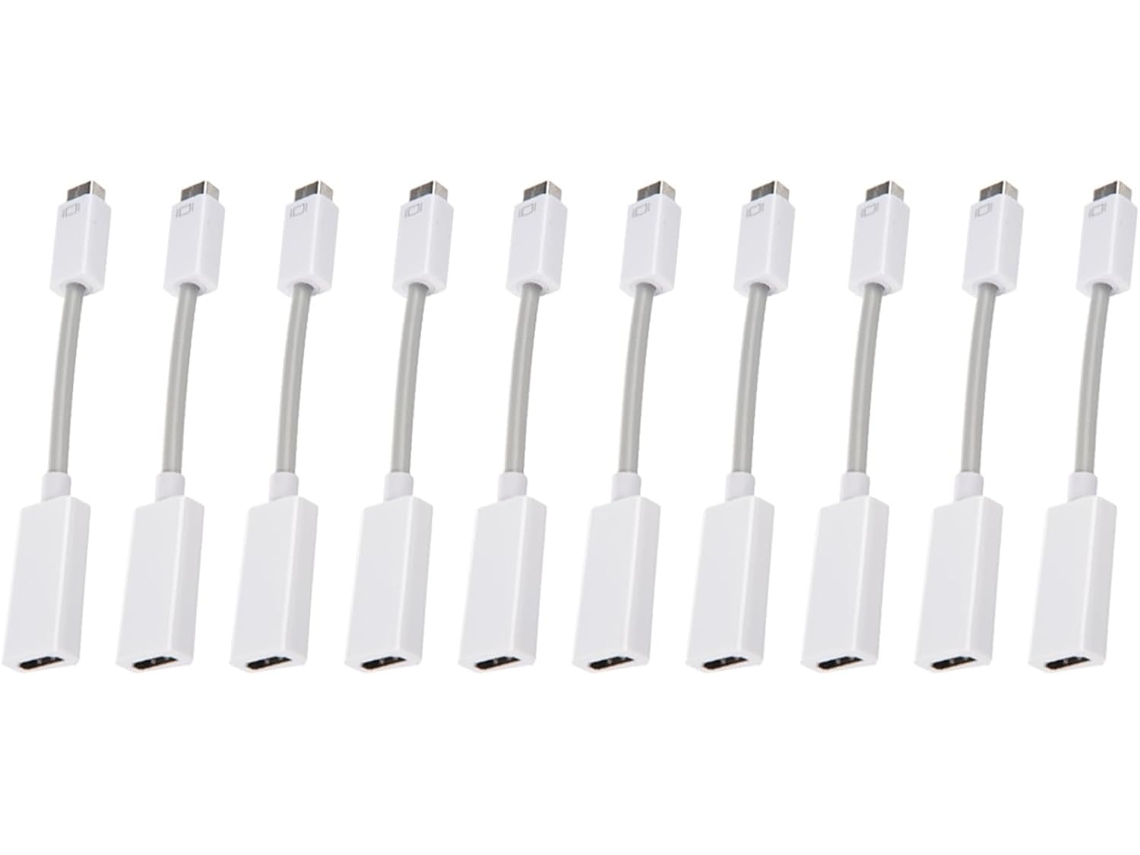 10 Cables Adaptadores Mini Dvi A Dvi Blancos
