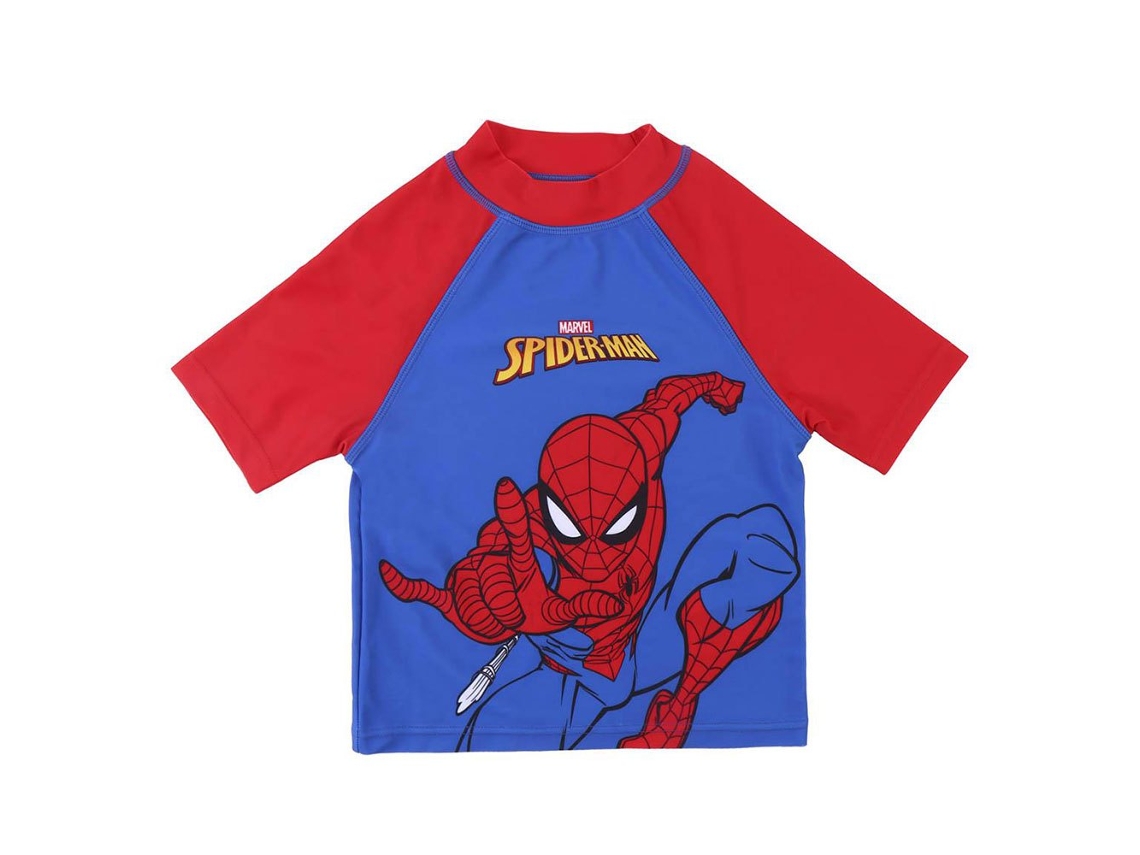 Rashguard Manga Curta Spiderman Vermelho Azul 24 Monthscerda Group