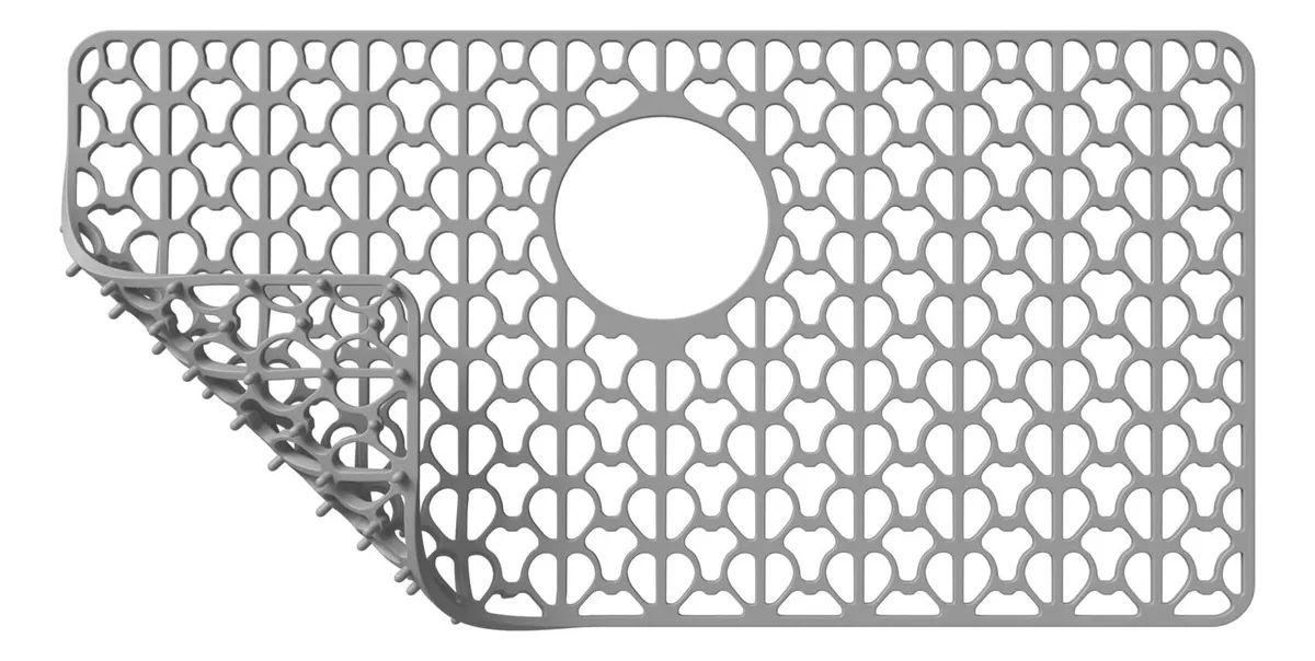 Alfombrillas de silicona para fregadero de cocina Polvayotoy de 26 x 14 pulgadas