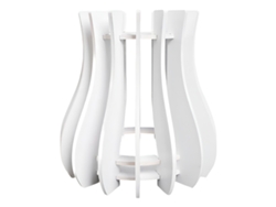 Maceta de madera con rompecabezas, soporte blanco Slowmoose