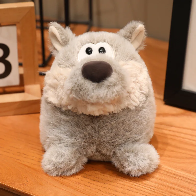 (lobo 13 Cm) Lindo Peluche De Animal Del Bosque De Dibujos Animados