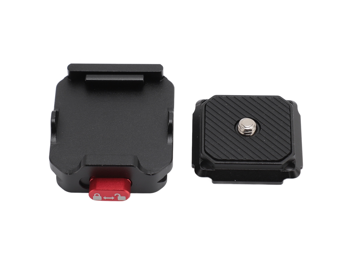 Placa De Liberación Rápida De Cámara De Aluminio Para Arca Con Rosca 1/4 Y 3/8 Pulgadas Para Cámaras Dslr, Estabilizadores Y Trípodes