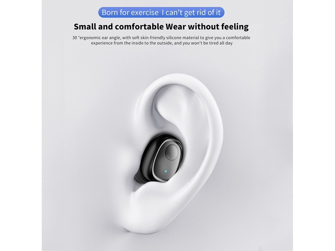 Mali fone de Ouvido Bluetooth Sem Fio G5s Mini Intra auricular 6d Hifi Ip54 com Estojo de Carregamento