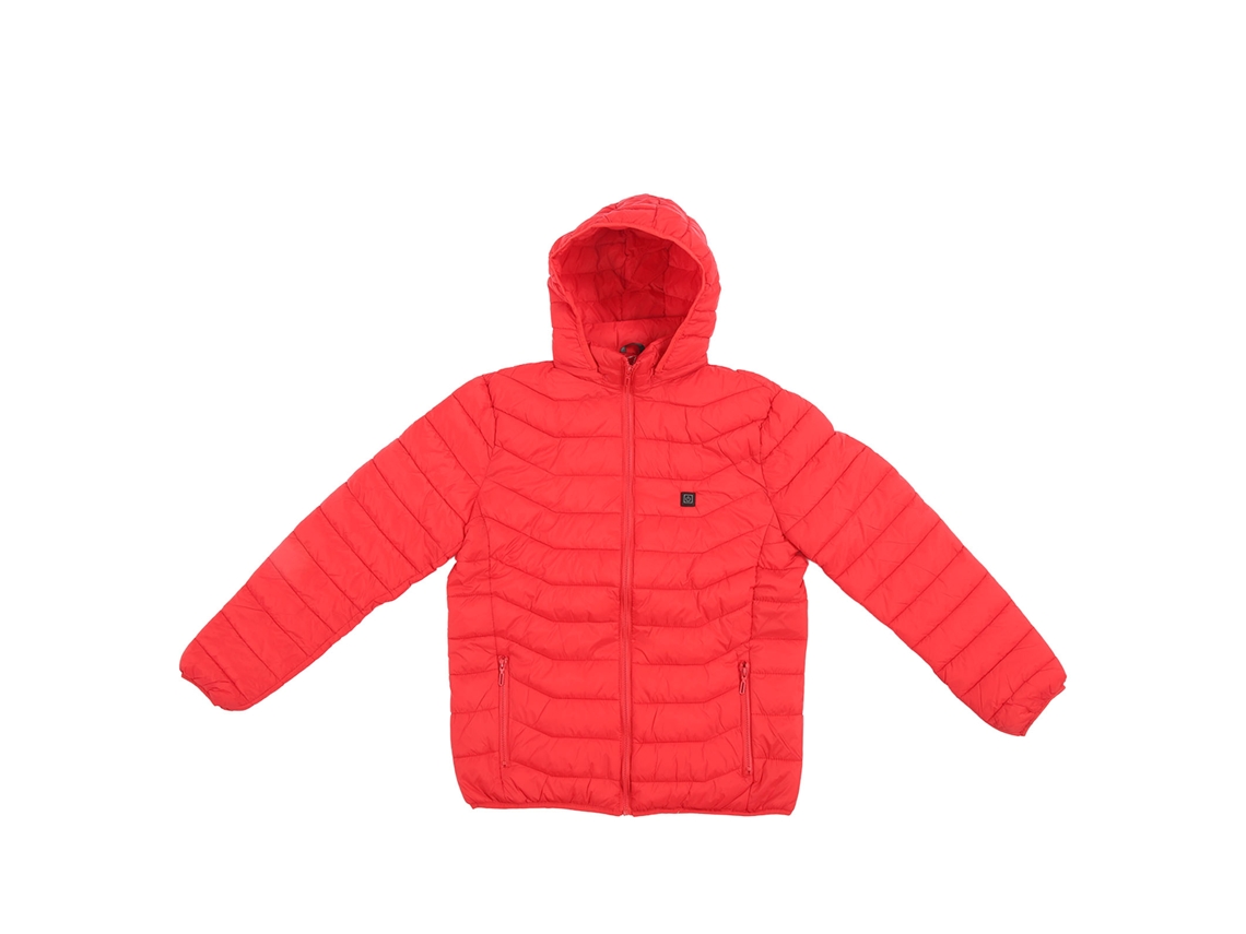 Chaqueta Eléctrica Con Capucha, 3 Niveles De Temperatura, Control Usb, Para Hombre Y Mujer, Roja, Talla 2xl