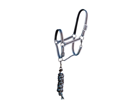 Cabezada doble para caballos + cuerda de guía T de T