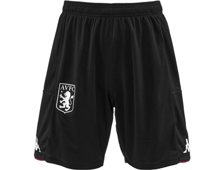 Pantalones Cortos para Unisex KAPPA Aston Villa Fc 2021/22 Negro (S)