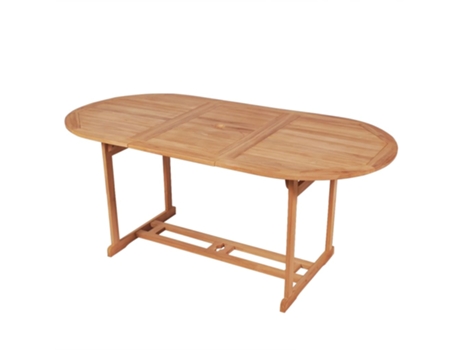MAISON EXCLUSIVE Mesa de jardín de madera de teca maciza 180x90x75 cm