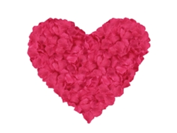 1200 pétalos de rosa artificiales de tela no tejida para decoración romántica, bodas, fiestas y San Valentín.