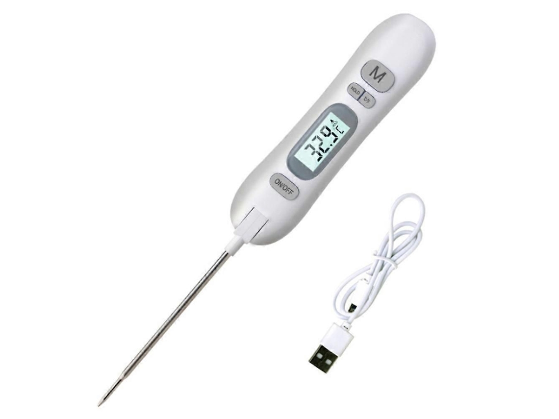 0629 Termómetro recargable para alimentos, herramienta para medir la temperatura de cocción en barbacoas, carnes y hornos GOKOCO