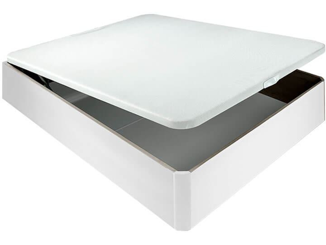 Canapé AZNAR Abatible Madera Chep 3D Transpirable Altura 32 Cm - Blanco - 90X200Cm