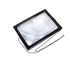 Lupa De Lectura 3x Plegable Manos Libres Con 4 Luces Led Lupa De Página Grande