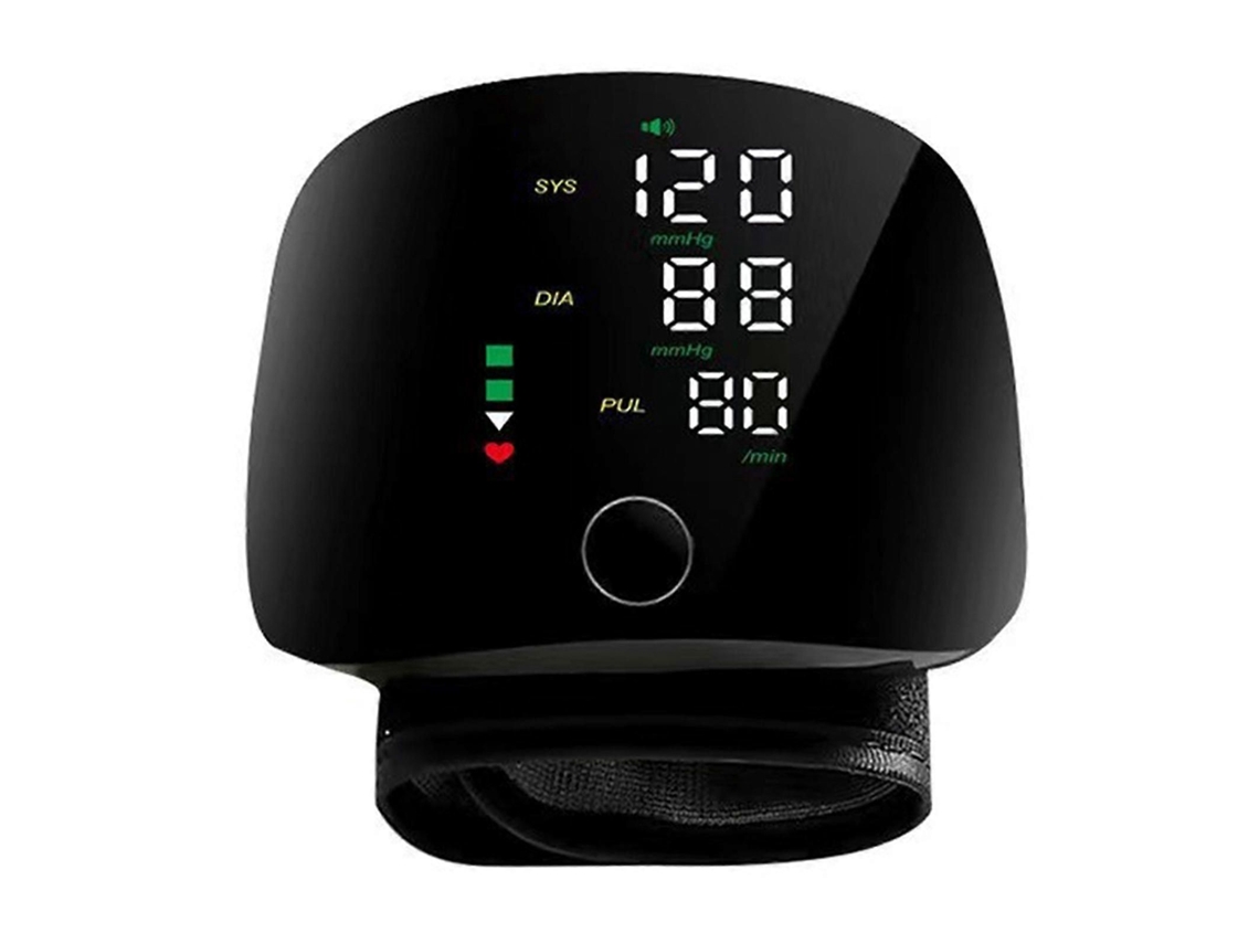 Monitor de presión arterial de muñeca con memoria para 198 lecturas y monitor automático de presión arterial para uso doméstico.
