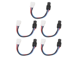 Adaptador De Batería De 5 Piezas Para Conector Macho A Hembra Ph2.0 Para Cargador Rc (3p)