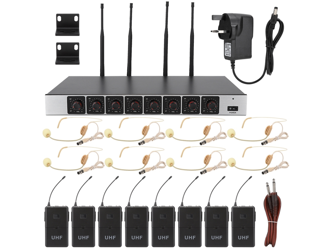 Kit de micrófono de 8 canales para grandes reuniones