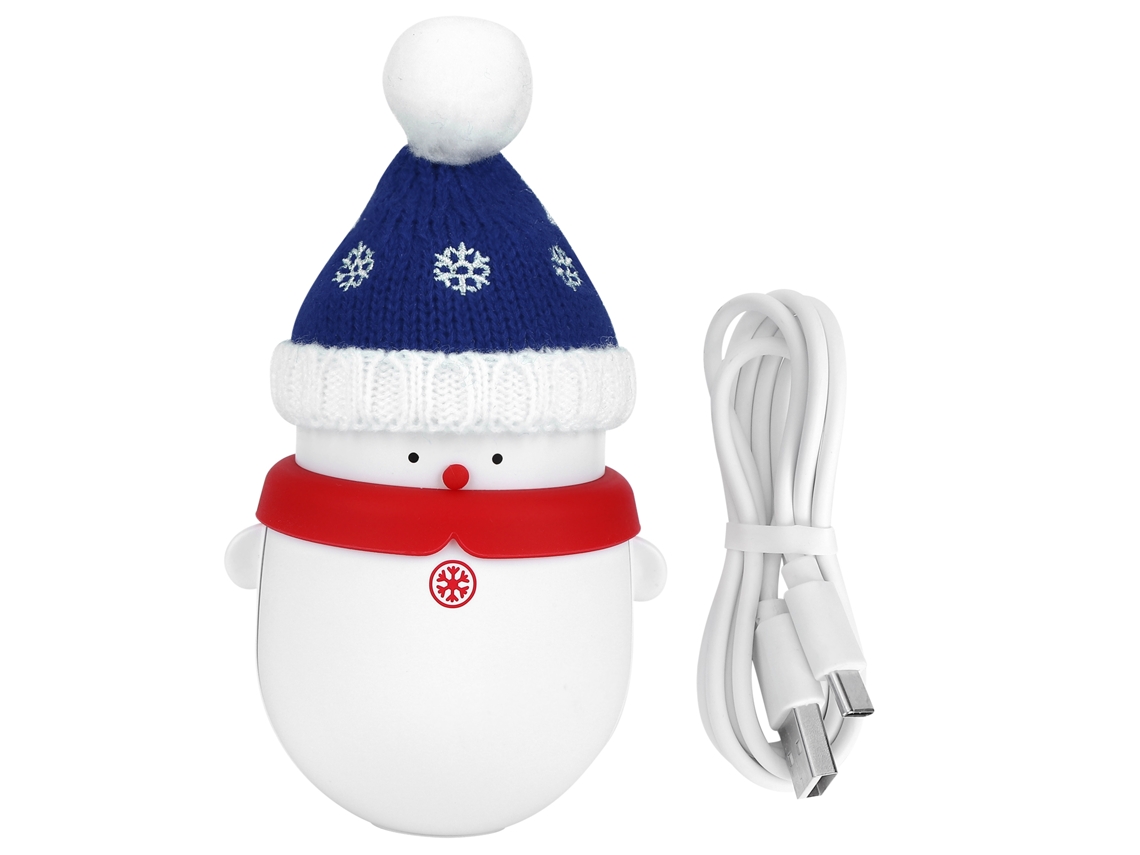 Calentador de manos 2 en 1 recargable por USB, batería portátil de 6000 mAh, reutilizable, regalo de Navidad
