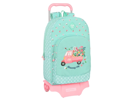 Mochila Escolar Con Glow Labor Verde 30 x 46 x 14 cm Ruedas
