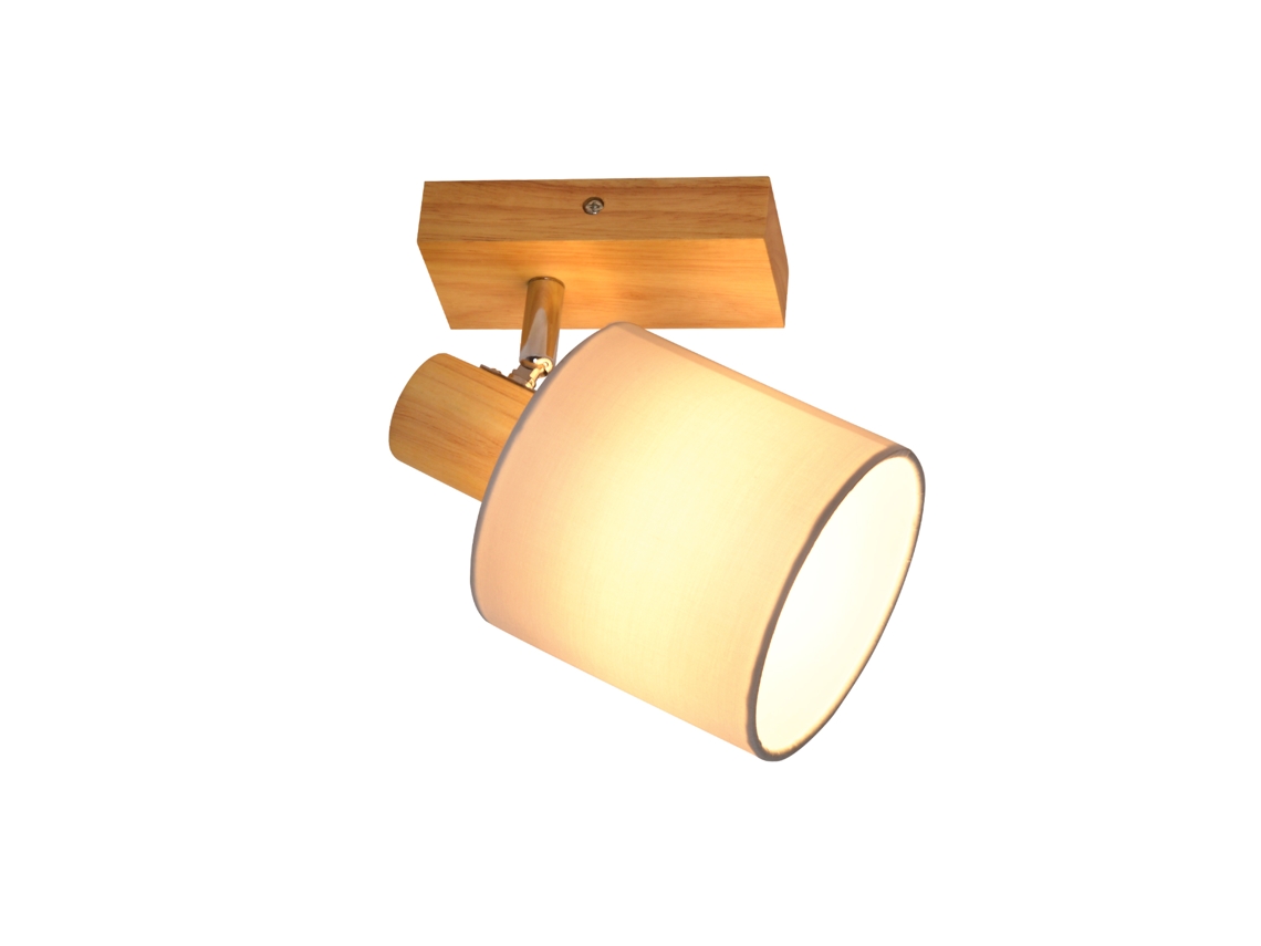 Foco de Techo Moderno para Pared de Madera Pasillo Giratorio 350 E14 Máx.40W para Salón Dormitorio Cocina Sin Bombilla NETTLIFE
