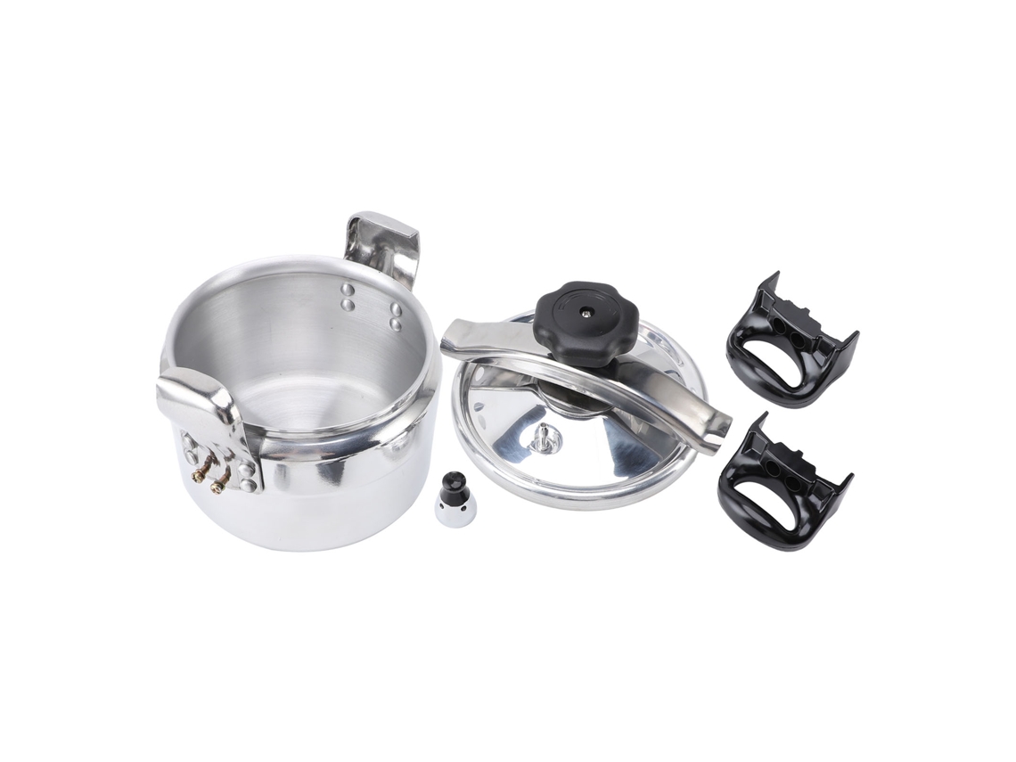 Olla A Presión De Aluminio Con Fondo Compuesto, 5 Litros, Fácil Apertura, Para Cocinas De Gas, Vitrocerámicas Y De Inducción.