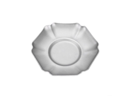 Plato y platillo de titanio para café, té y aperitivos. Elegante, versátil y resistente a la corrosión.