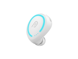 Auriculares Bluetooth  Estéreo inalámbrico de un solo oído deportivo de negocios blanco en el oído