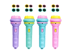Linterna Proyector De Diapositivas, 4 Piezas, Juguete Educativo, Luz Nocturna Para Niños Y Niñas.