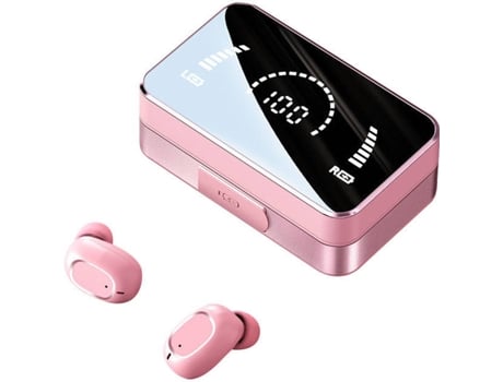 Auriculares Bluetooth True Wireless WELUOT T5 (In Ear - Micrófono - Rosa)